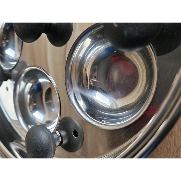 Norpro Stainless Steel 10.25" Egg Poacher & Skillet Set (#669) - 6 Cup - Picture 9 of 14